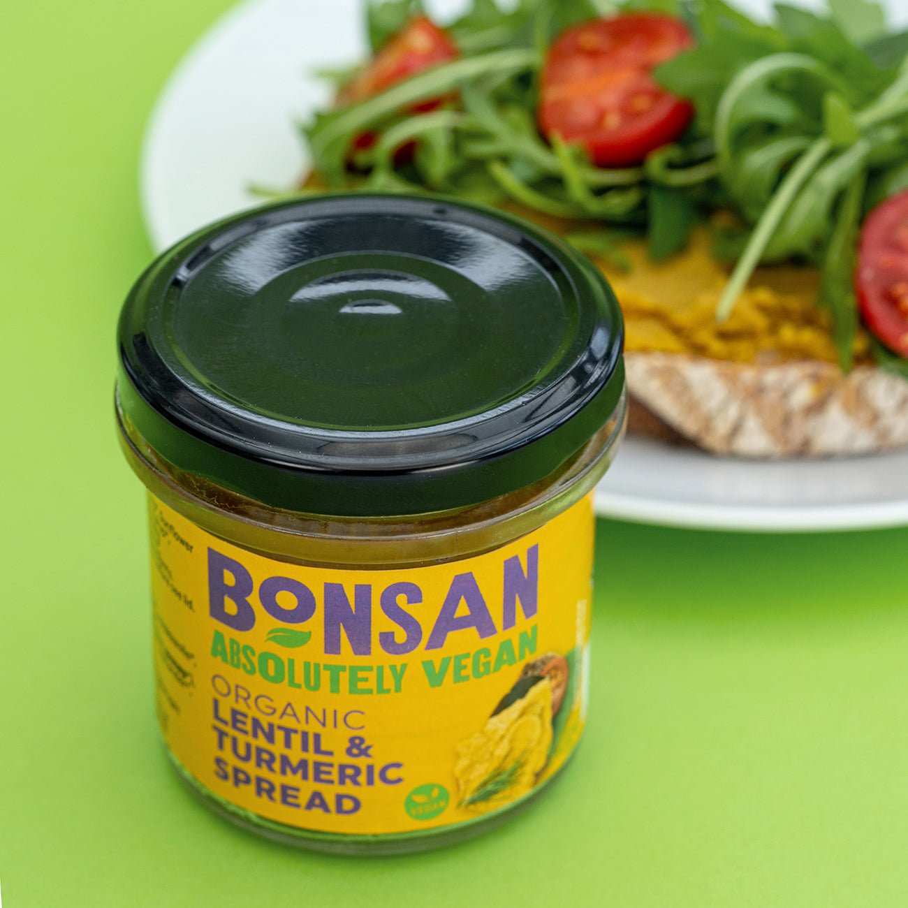 Organic Lentil and Turmeric Pate 140g - Bonsan - Pate - Eco Natural Products