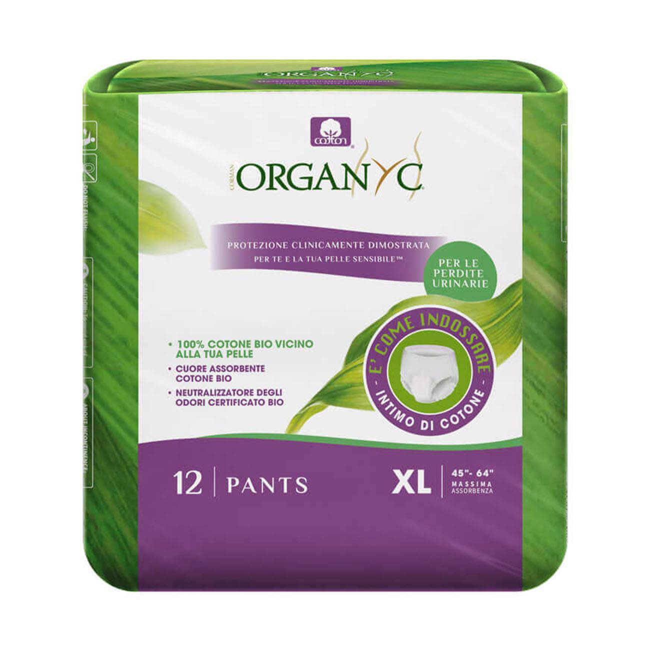 Organic Light Incontinence Underwear XL 12 Pack - Organyc - Incontinence underwear - Organyc