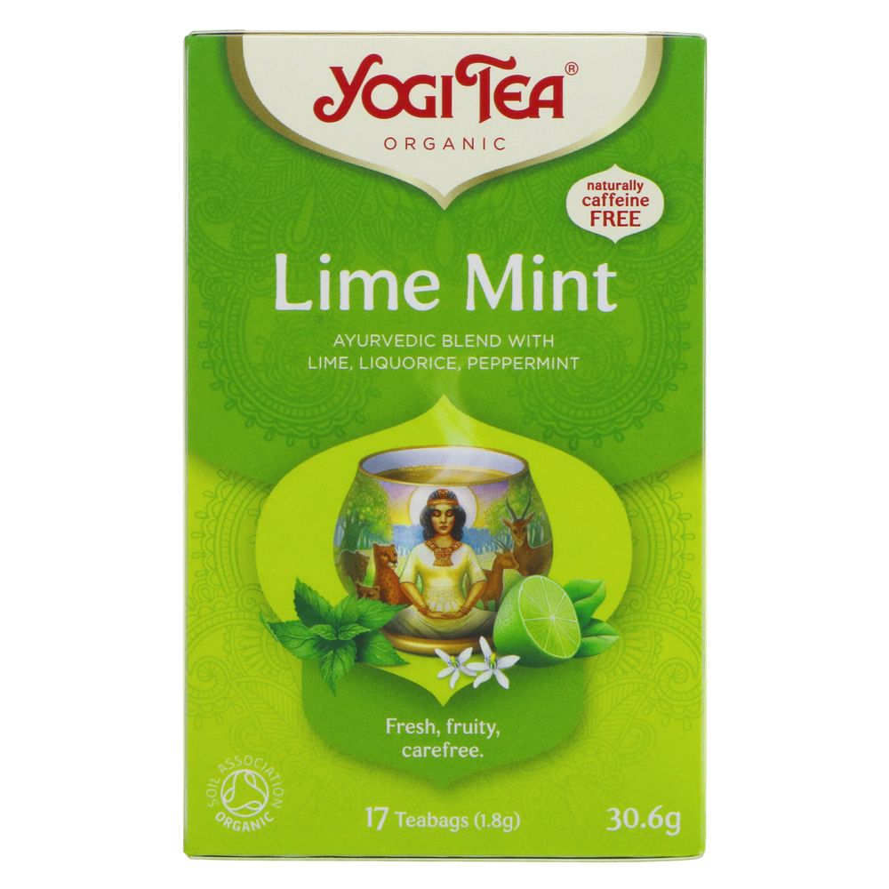 Organic Lime Mint Herbal Tea 17 Bags - Yogi Tea - Tea - Eco Natural Products