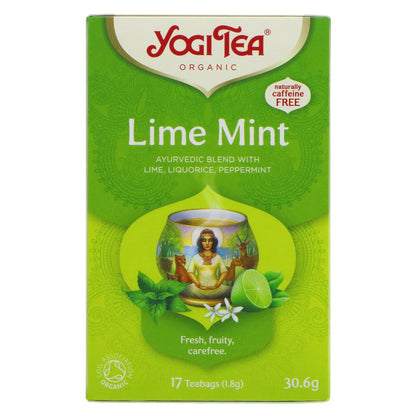 Organic Lime Mint Herbal Tea 17 Bags - Yogi Tea - Tea - Eco Natural Products