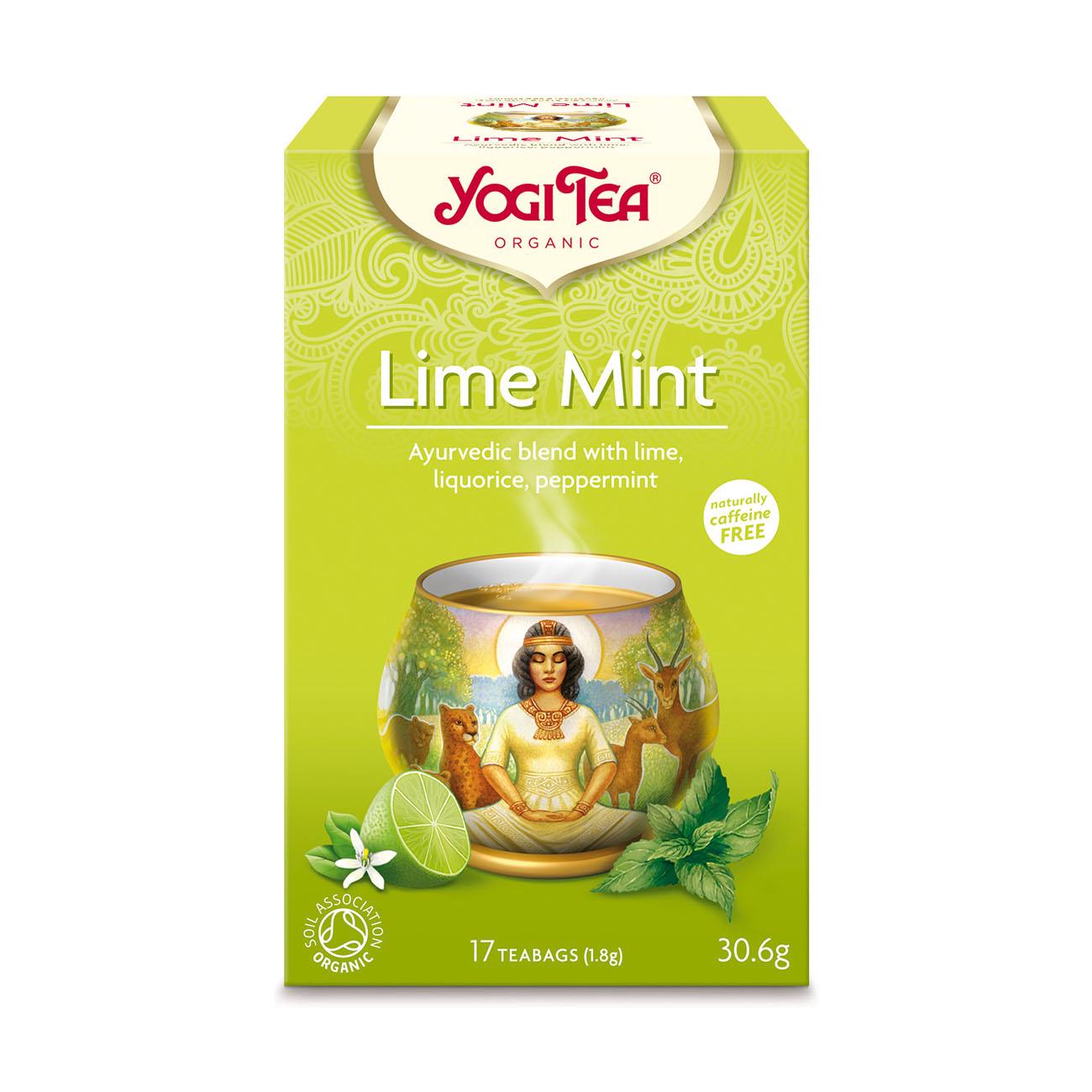 Organic Lime Mint Herbal Tea 17 Bags - Yogi Tea - Tea - Eco Natural Products