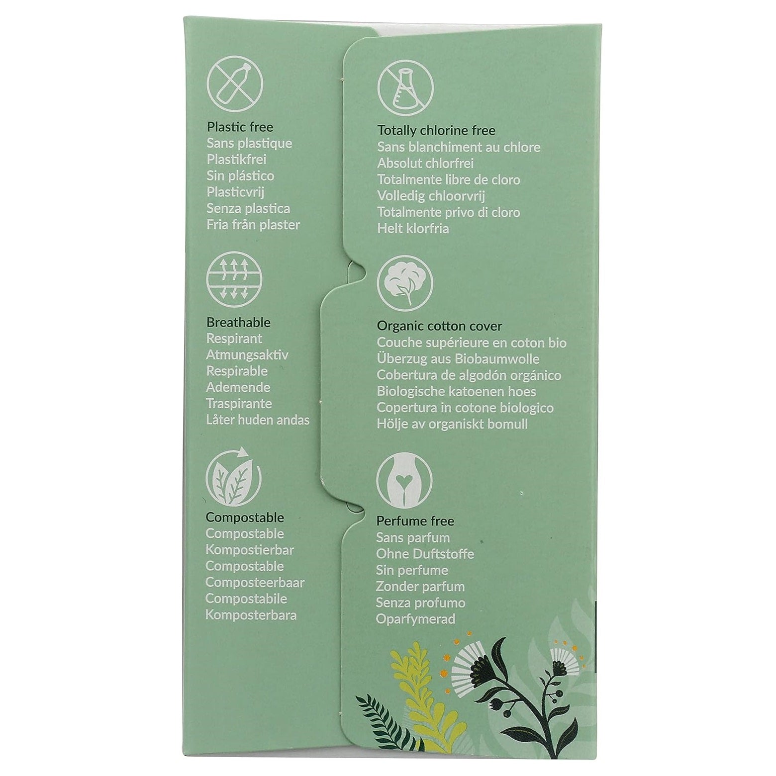 Organic Long Panty Liners 16 pcs - Natracare - Feminine Sanitary Supplies - Eco Natural Products