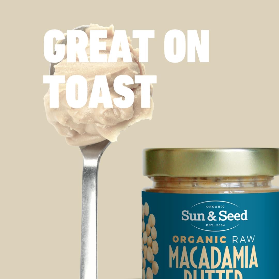 Organic Macadamia Butter 200g - Sun & Seed - Nut Butters - Eco Natural Products