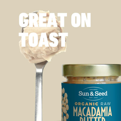 Organic Macadamia Butter 200g - Sun & Seed - Nut Butters - Eco Natural Products