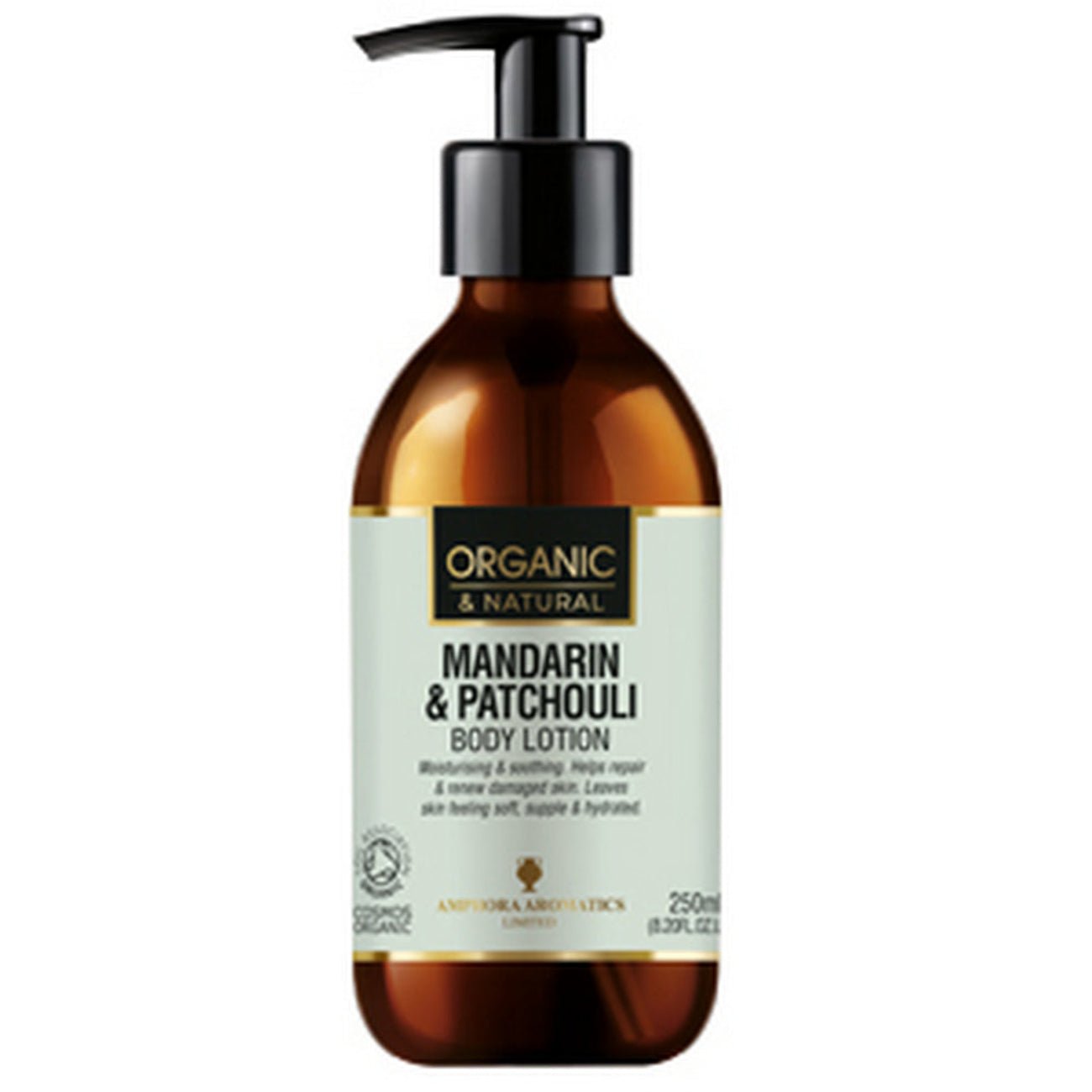 Organic Mandarin & Patchouli Body Lotion 250ml - Amphora Aromatics - Lotions & Moisturizers - Amphora Aromatics
