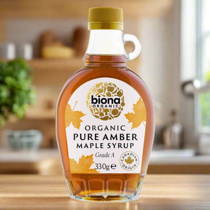 Organic Maple Syrup Amber 330g - Biona - Syrup - Eco Natural Products