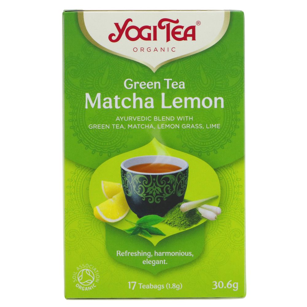 Organic Matcha Lemon Green Tea 17 Bags [BLACK FRIDAY] - Eco Natural Products - Yogi Tea - Tea