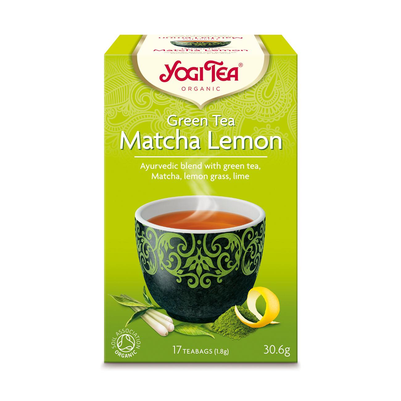 Organic Matcha Lemon Green Tea 17 Bags [BLACK FRIDAY] - Eco Natural Products - Yogi Tea - Tea