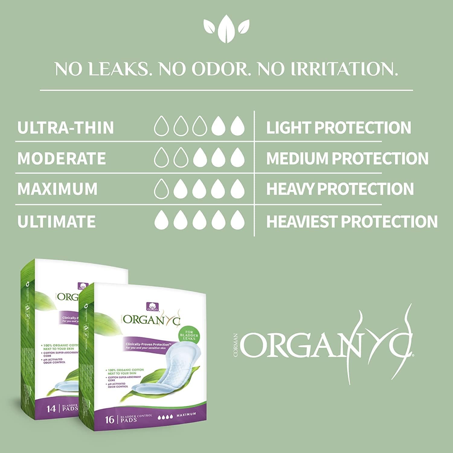 Organic Maximum Pads 10 Pack - Organyc - Pads - Eco Natural Products