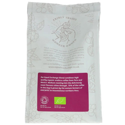 Organic Medium Roast Ground Coffee 200g - Equal Exchange - Coffee Beans & Ground Coffee - Equal Exchange