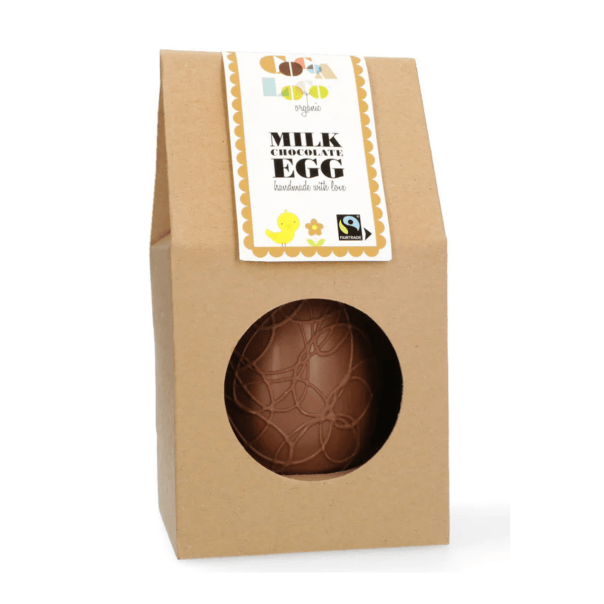 Organic Milk Chocolate - filled with Buttons Easter Egg 225g - Cocoa Loco - Chocolates - Cocoa Loco