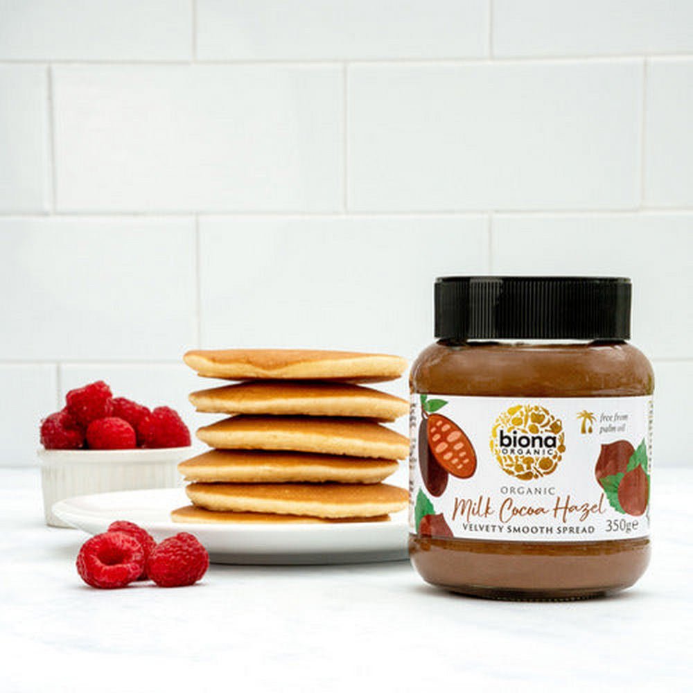 Organic Milk Chocolate Hazelnut Spread 350g - Biona - Chocolate Spread - Eco Natural Products