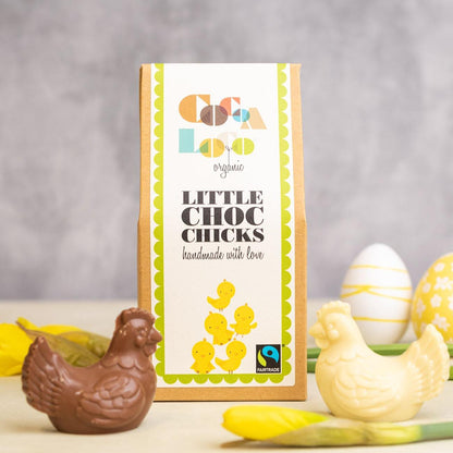 Organic Milk & White Chocolate Chicks Easter 100g - Cocoa Loco - Cocoa Loco
