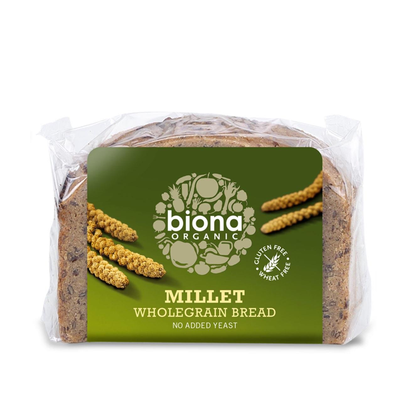 Organic Millet Bread 250g - Biona - Bread - Eco Natural Products