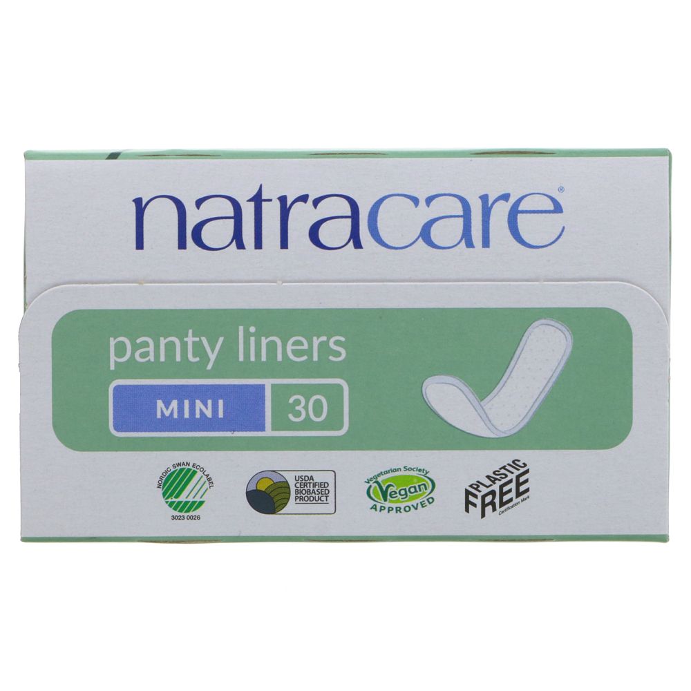 Organic Mini Panty Liners 30 pcs - Natracare - Feminine Sanitary Supplies - Eco Natural Products