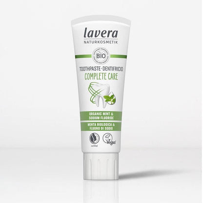 Organic Mint and Fluoride Complete Care Toothpaste New 75ml - Lavera - Toothpaste - Eco Natural Products