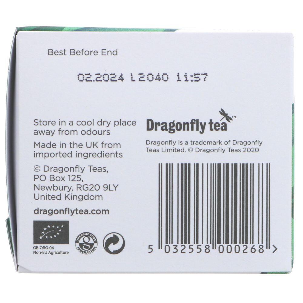 Organic Mint Garden Digestif Herbal Infusion 20 bags - Dragonfly Tea - Herbal infusion - Eco Natural Products