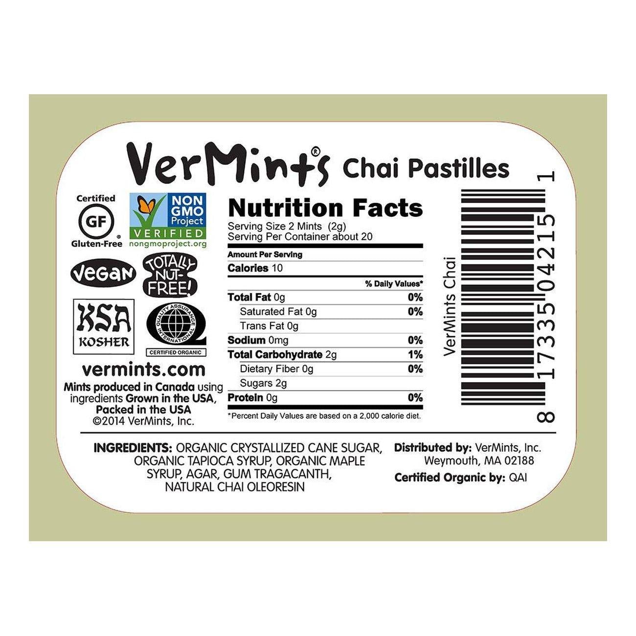 Organic Mints Chai 40g [BLACK FRIDAY] - Eco Natural Products - Vermints - Mints