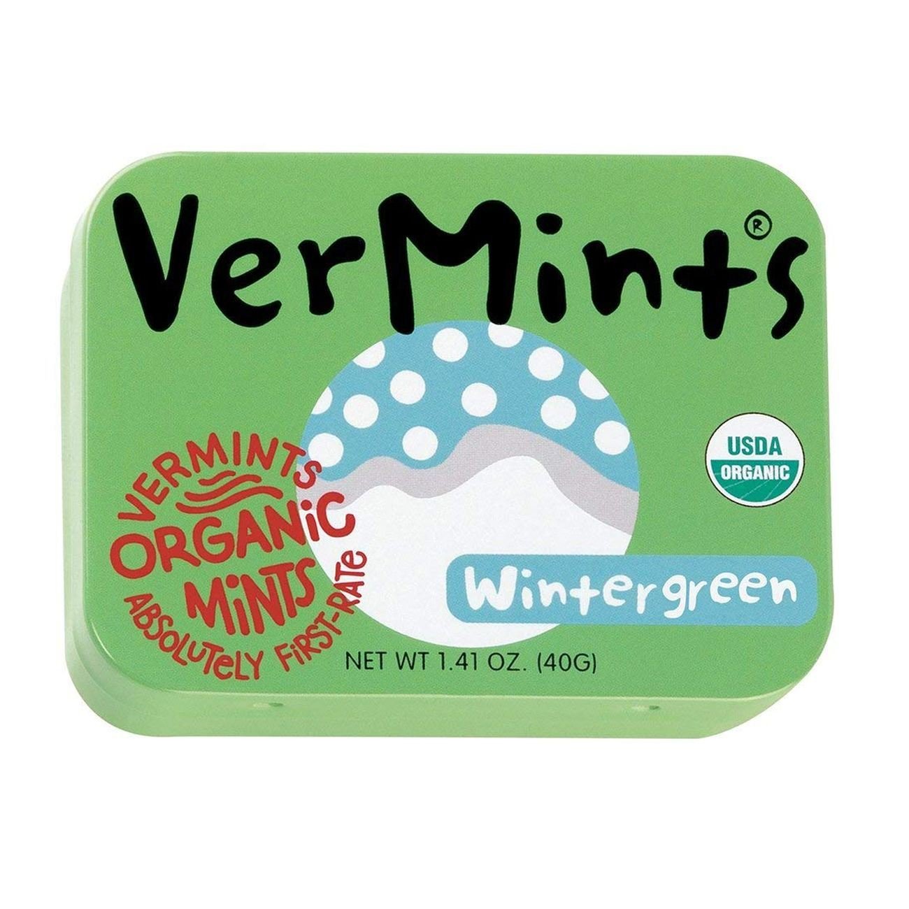 Organic Mints Wintergreen 40g [BLACK FRIDAY] - Eco Natural Products - Vermints - Mints