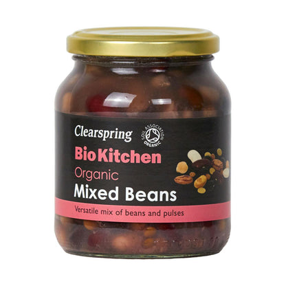 Organic Mixed Bean Bio Kitchen 350g - Clearspring - Vegetables - Eco Natural Products