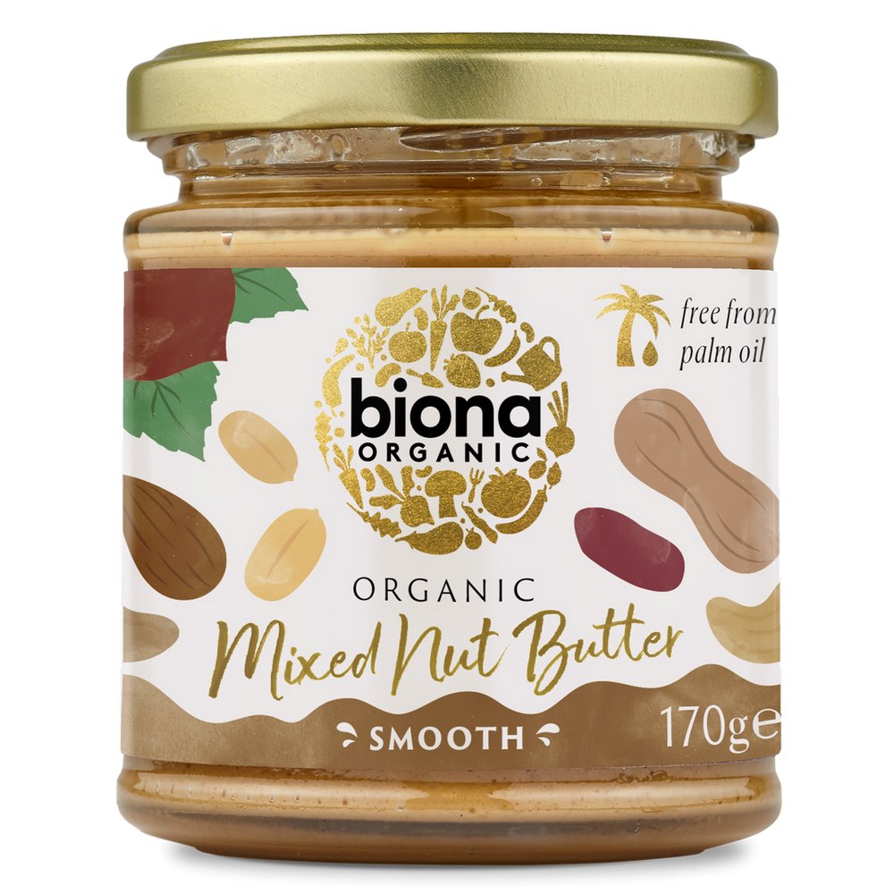 Organic Mixed Nut Butter 170g - Biona - Butter & Margarine - Eco Natural Products