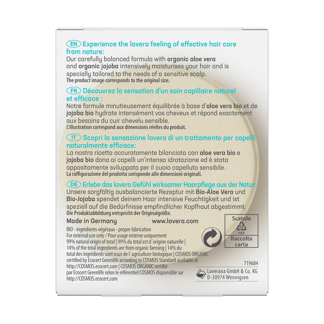 Organic Moisture & Care Shampoo Bar New 50g - Lavera - Shampoo bar - Eco Natural Products