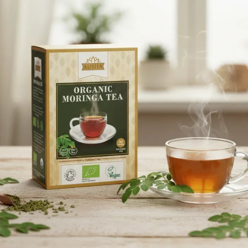 Organic Moringa Herbal Infusion Tea 20 Bags - Ausha - Teas - Ausha