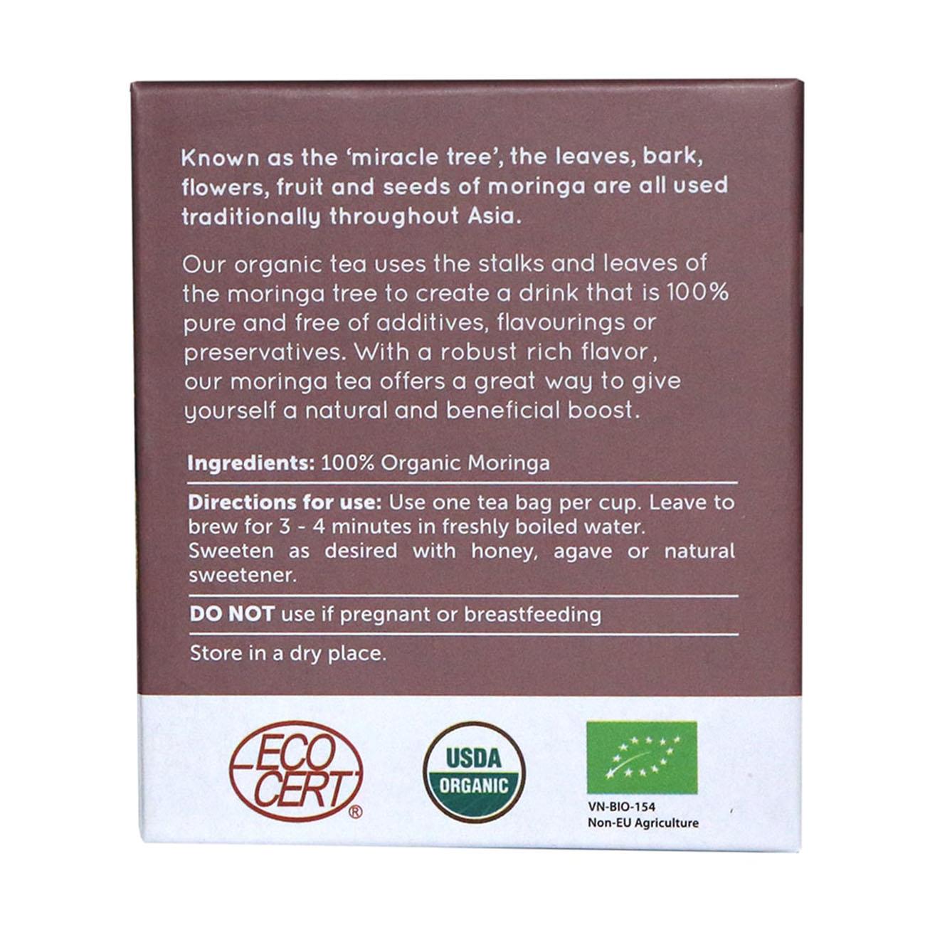 Organic Moringa Tea 20 Sachets - Natur Boutique - Herbal tea - Eco Natural Products