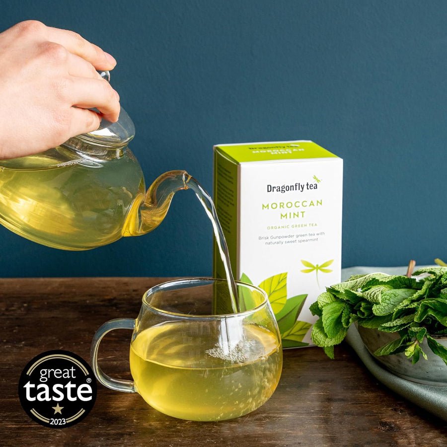 Organic Moroccan Mint Green Tea 20 Bags - Dragonfly Tea - Teas - Eco Natural Products