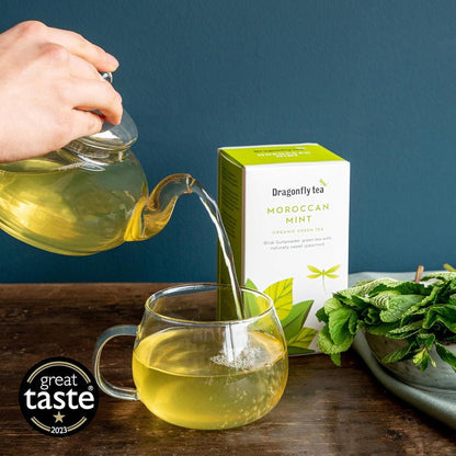 Organic Moroccan Mint Green Tea 20 Bags - Dragonfly Tea - Teas - Eco Natural Products