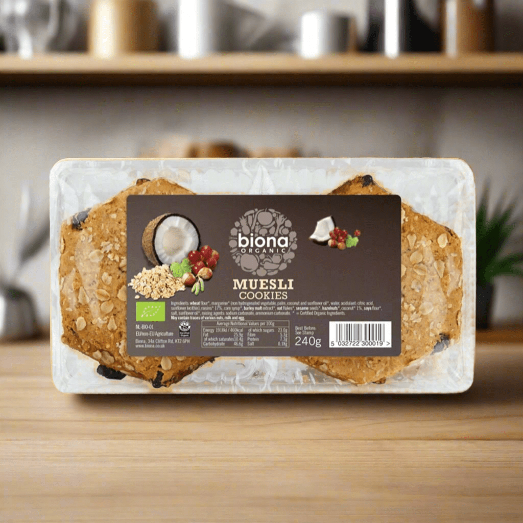 Organic Muesli Cookies 240g - Biona - Cookies - Eco Natural Products