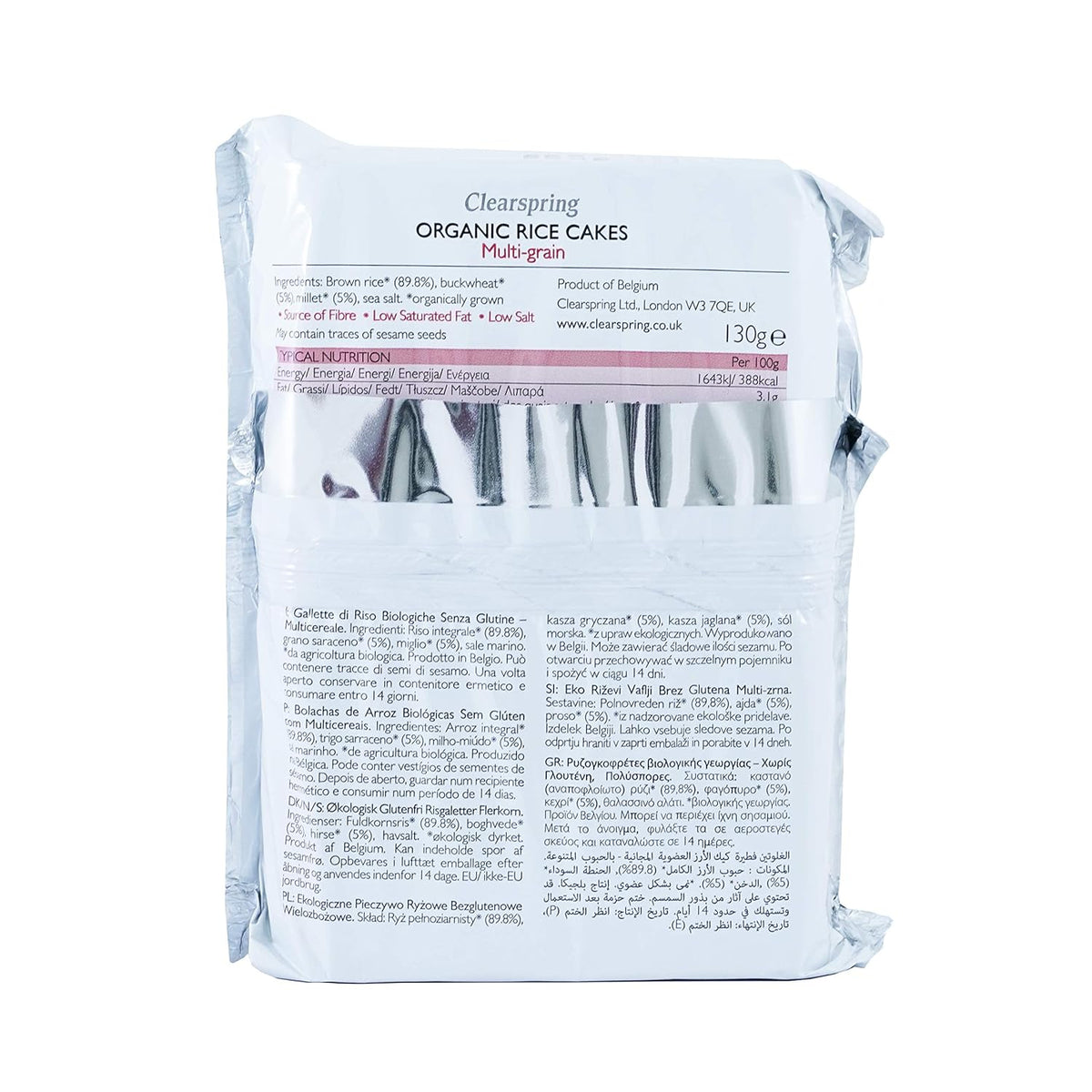 Organic Multi - Grains Rice Cakes 130g - Clearspring - Cake - Eco Natural Products