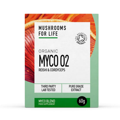 Organic Myco O2 60g - Mushrooms 4 Life - Food Supplement - Eco Natural Products