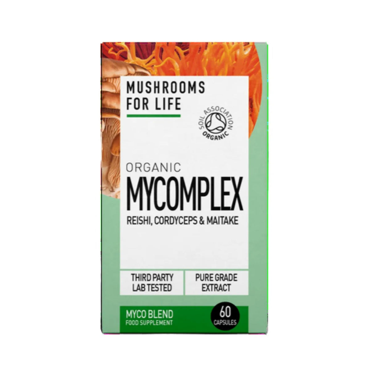 Organic Mycomplex 60 Capsules - Mushrooms 4 Life - Herbal Supplements - Mushrooms 4 Life