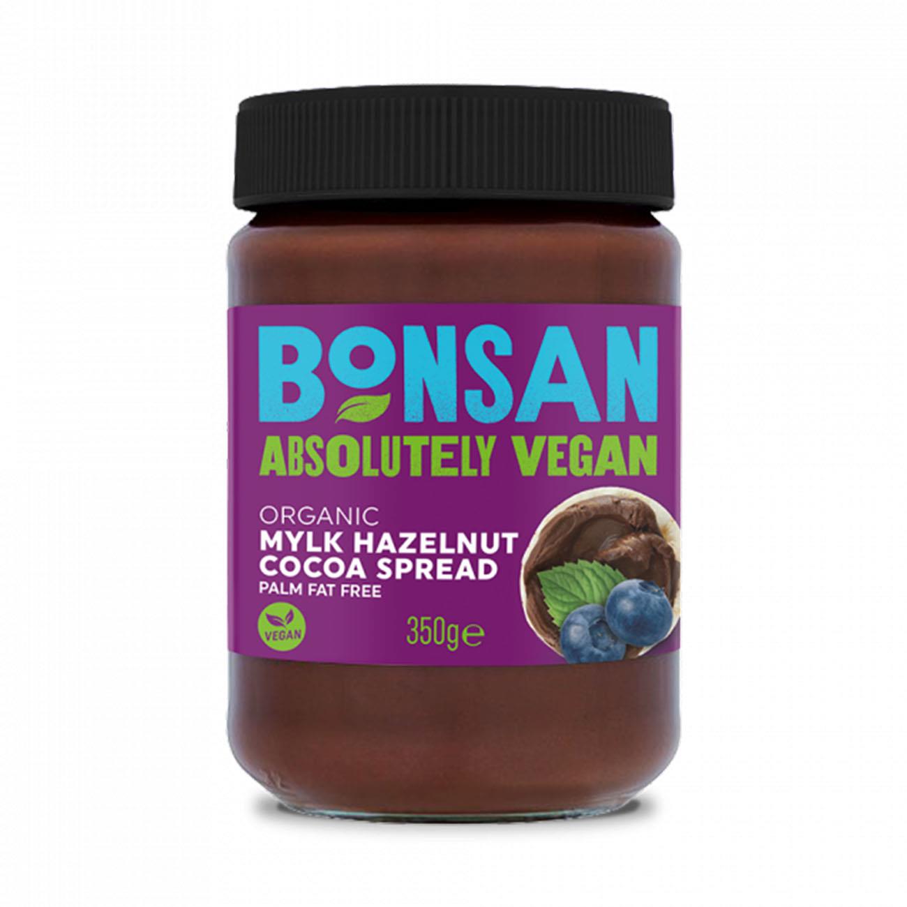 Organic Mylk Hazelnut Cacao Vegan Spread 350g [BLACK FRIDAY] - Eco Natural Products - Bonsan - Spreads