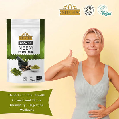 Organic Neem Powder 100g - Ausha - Herbs & Spices - Ausha