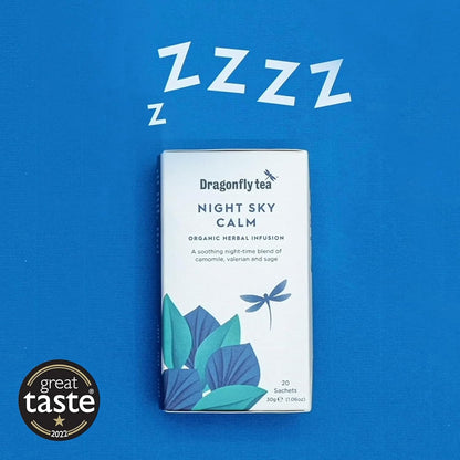 Organic Night Sky Calm Herbal Infusion 20 Bags - Dragonfly Tea - Infusions - Eco Natural Products