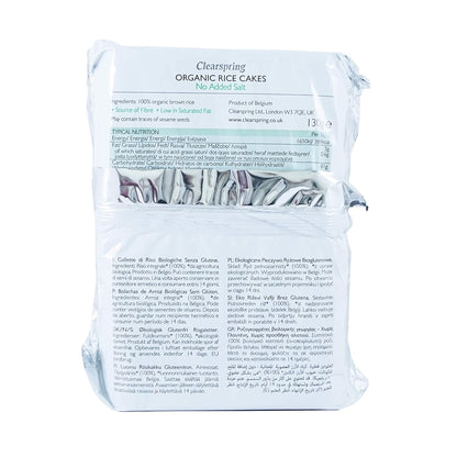 Organic No Added Salt Rice Cakes 130g - Clearspring - Cake - Eco Natural Products