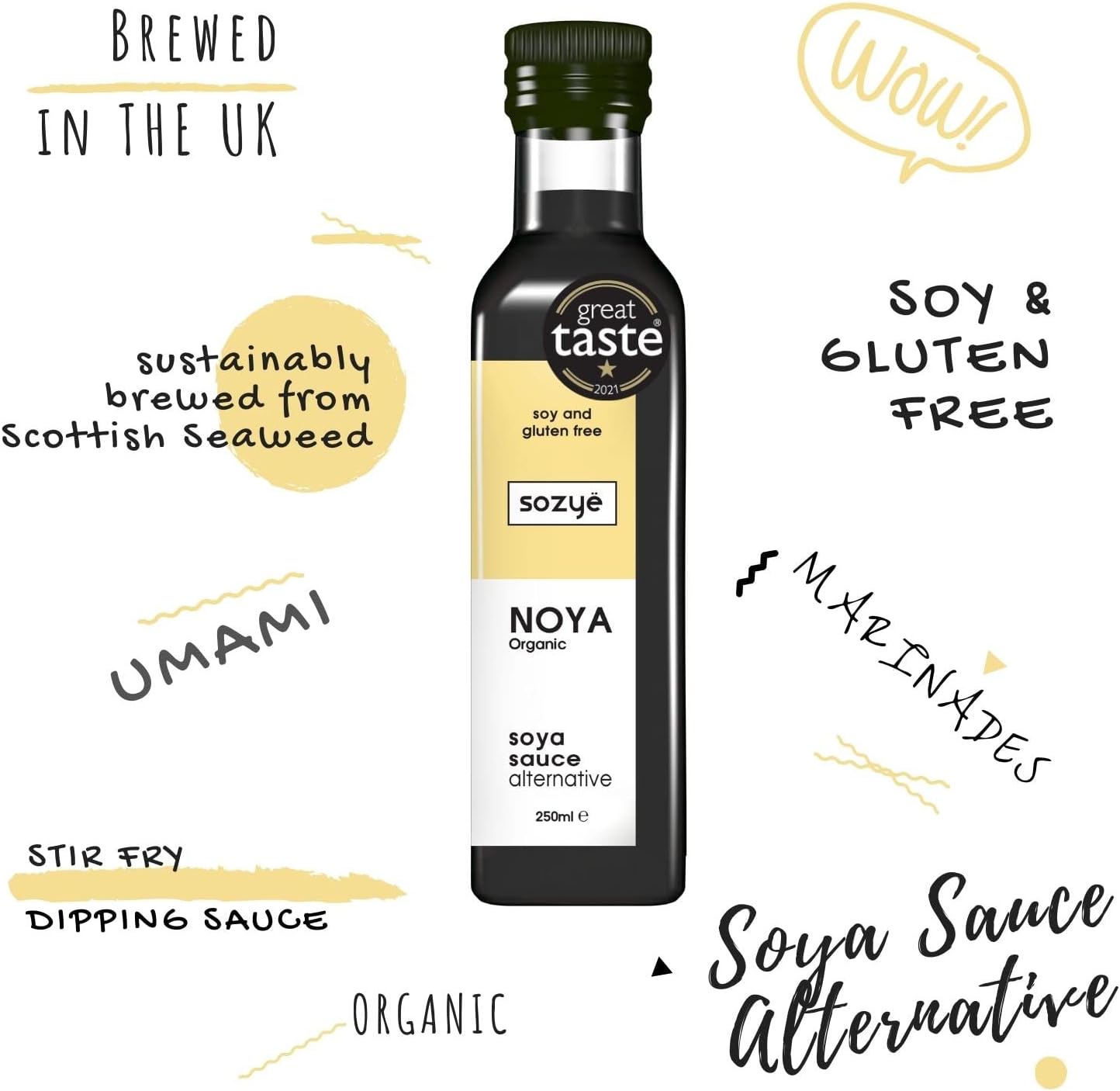 Organic Noya Sauce Soya Sauce Alternative 250ml - Sozye - Sauce - Eco Natural Products