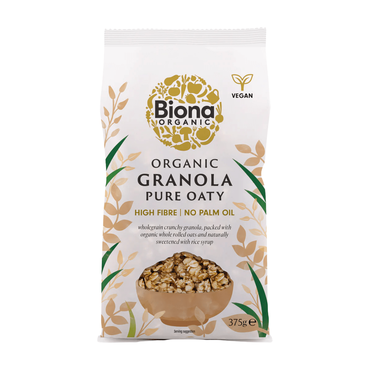 Organic Oaty Granola Sugar Free 375g - Biona - Cereal & Granola - Biona