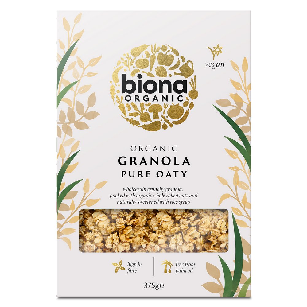 Organic Oaty Granola Sugar free 375g - Biona - Granola - Eco Natural Products