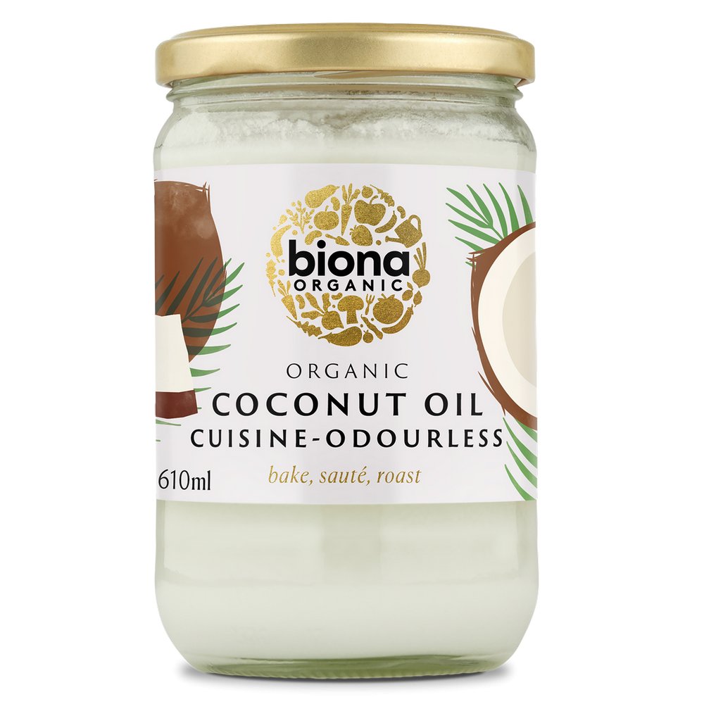 Organic Odourless Coconut Oil 610ml - Biona - Coconut Oil - Eco Natural Products