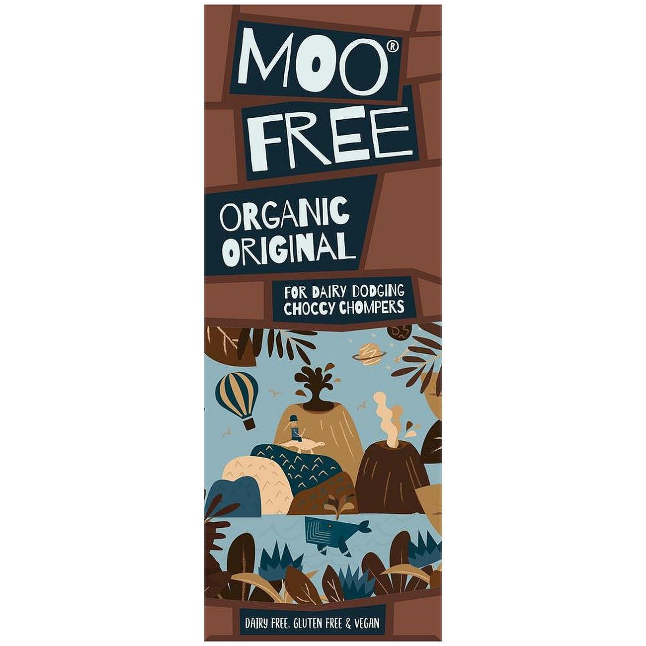 Organic Original Milk Choc Vegan Premium Bar 80g [BLACK FRIDAY] - Eco Natural Products - Moo Free - Chocolate