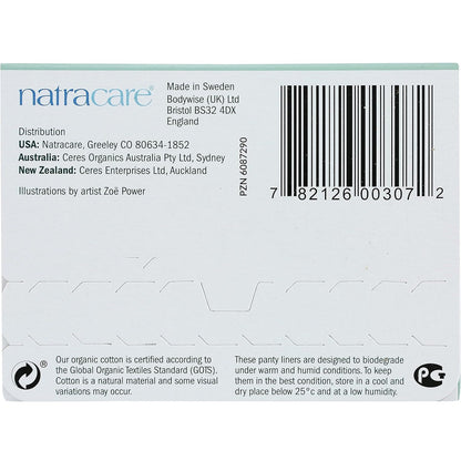 Organic Panty Liners Tanga 30 pcs - Natracare - Feminine Sanitary Supplies - Eco Natural Products