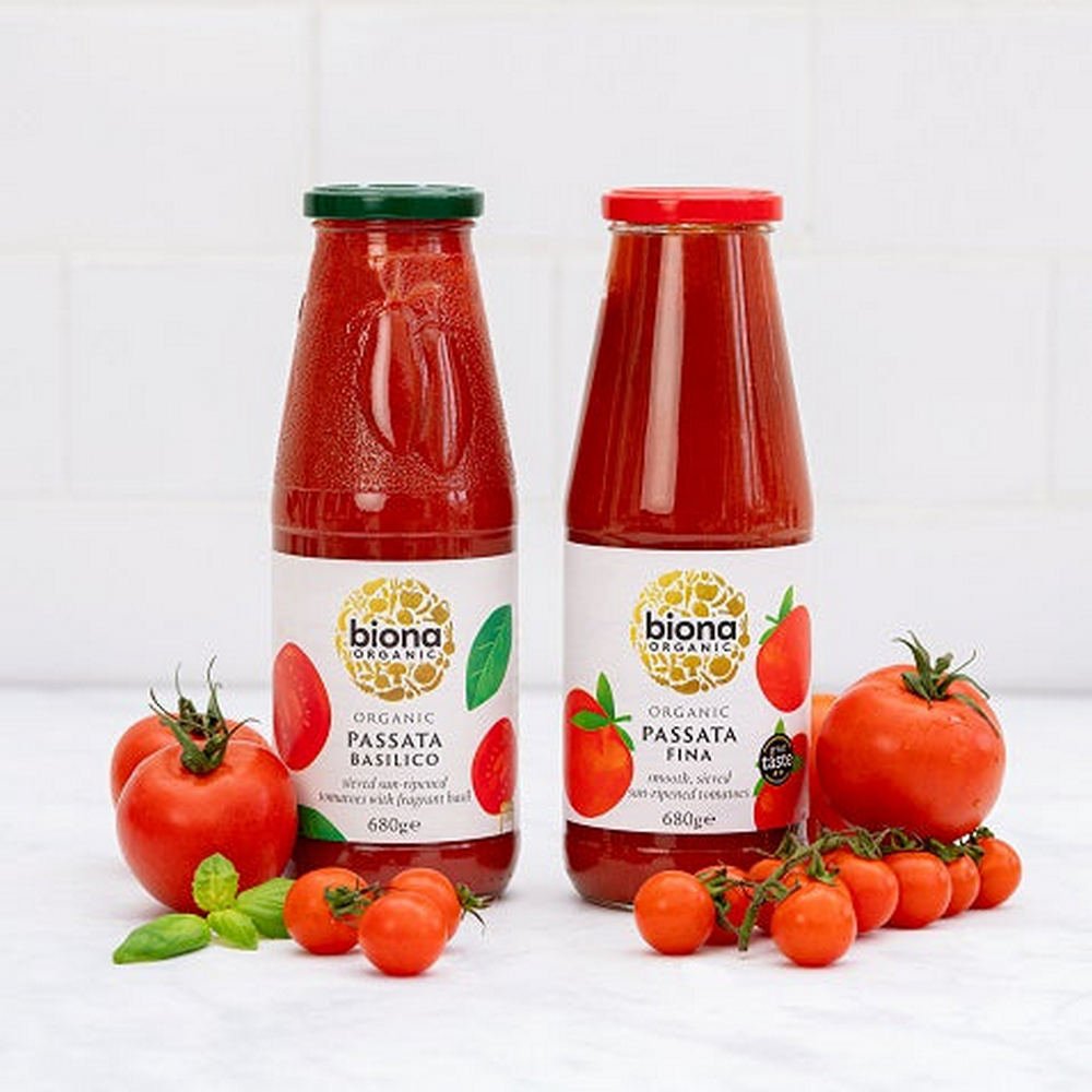 Organic Passata with Basil 680g - Biona - Passata - Eco Natural Products