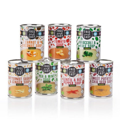 Organic Pea and Mint Soup 400g - Free & Easy - Soups & Broths - Eco Natural Products