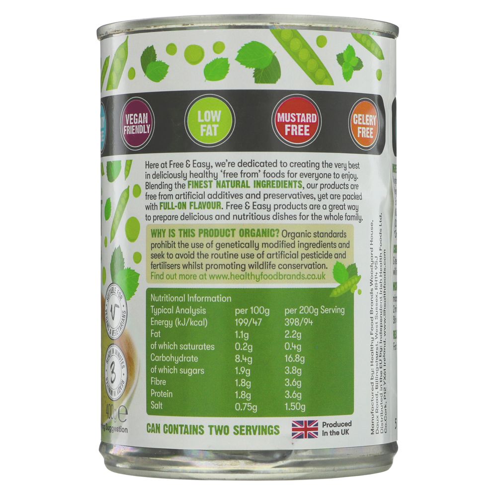 Organic Pea and Mint Soup 400g - Free & Easy - Soups & Broths - Eco Natural Products