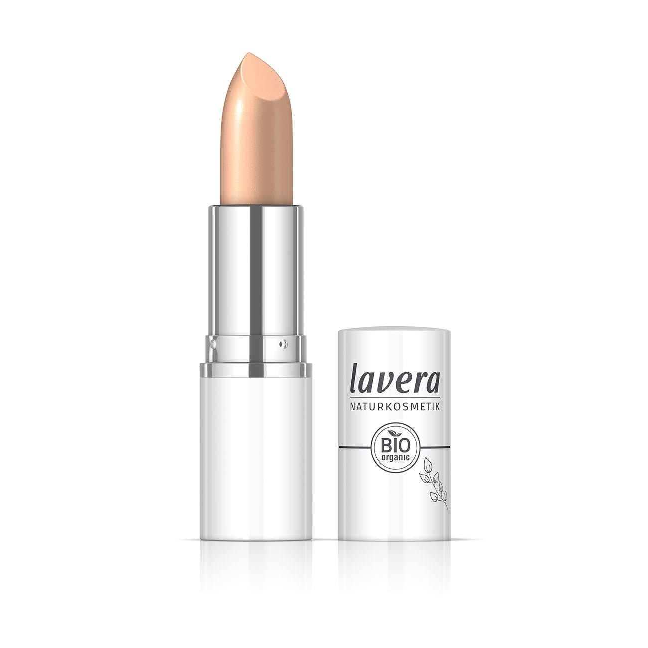 Organic Peachy Nude 04 Cream Glow Lipstick 4.5g - Lavera - Lipsticks - Eco Natural Products