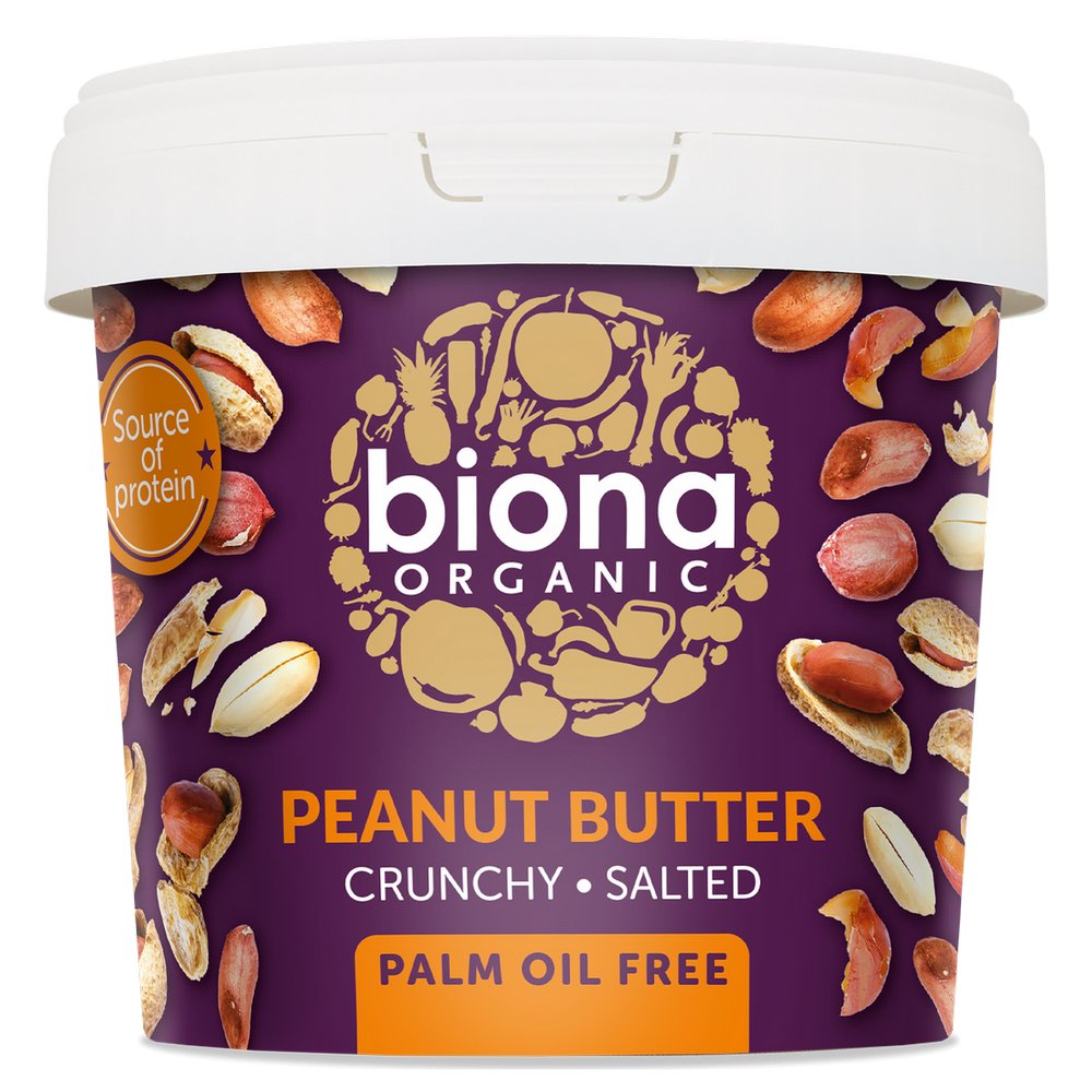 Organic Peanut Butter Crunchy 1kg [BLACK FRIDAY] - Eco Natural Products - Biona - Peanut Butter