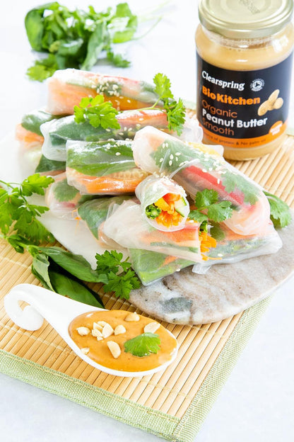 Organic Peanut Butter Crunchy Bio Kitchen 350g - Clearspring - Vegetables - Eco Natural Products